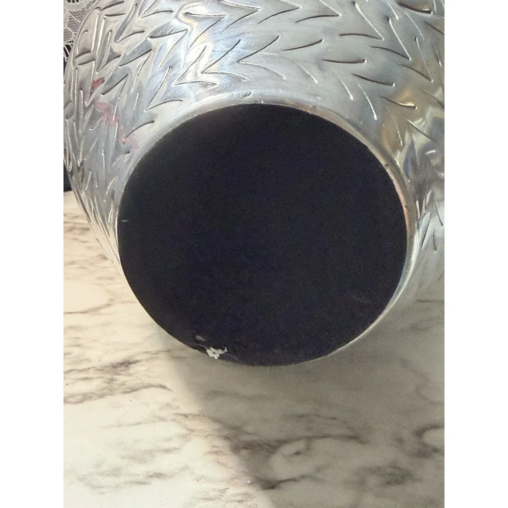 VTG Handcrafted Silver Metal Vase Indian Hammered ‎ 14